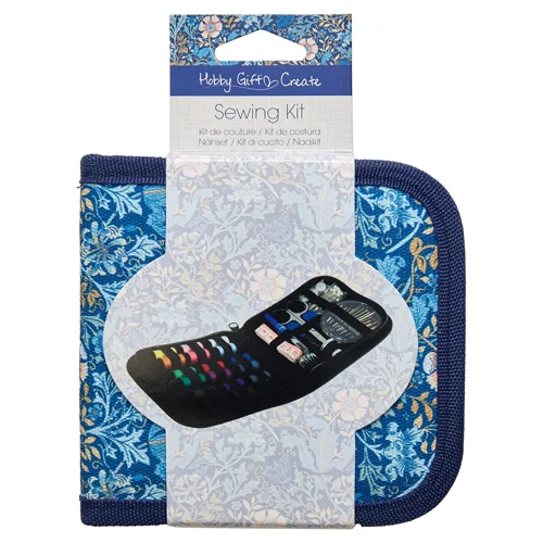 Hobby Gift Set Sewing Kit Blue William Morris Inspired