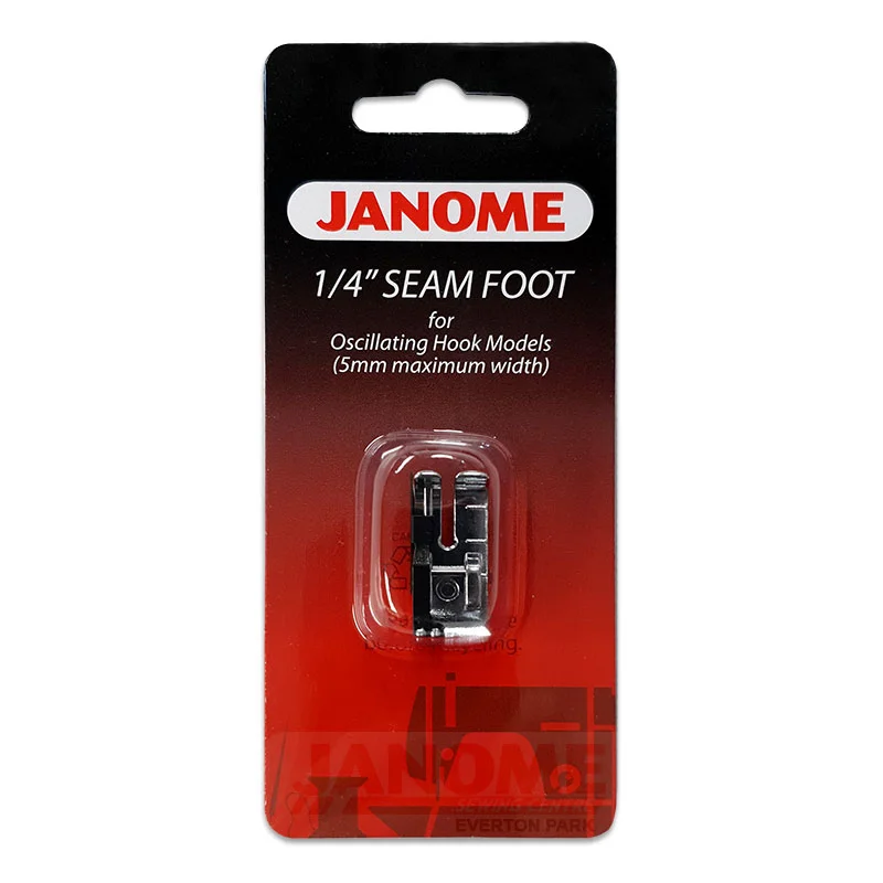 Janome 1/ 4'' Seam Foot C/on 5mm