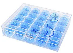 Janome 25 Blue Bobbins In Case