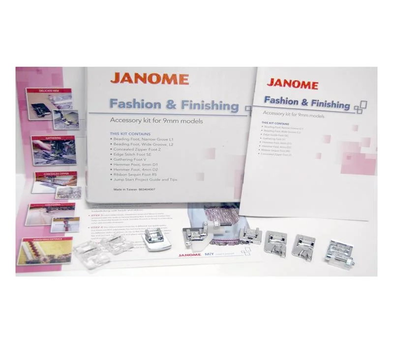 Janome 9mm Fashion and Finishing Kit