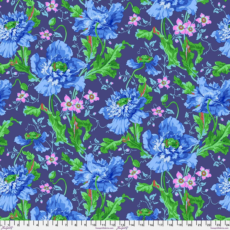 Kaffe Fassett Papaver Blue PJ 127