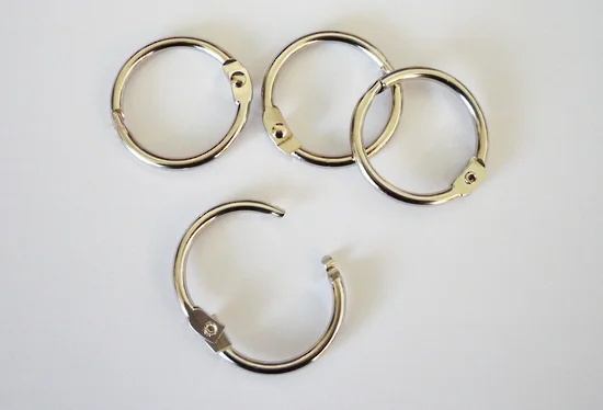 Key Ring Hinged 25mm NP 4612