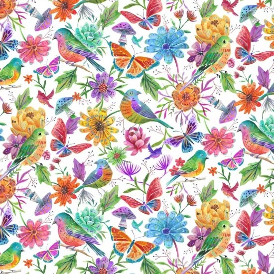 Kiwiana 81860 Luminous Birds White
