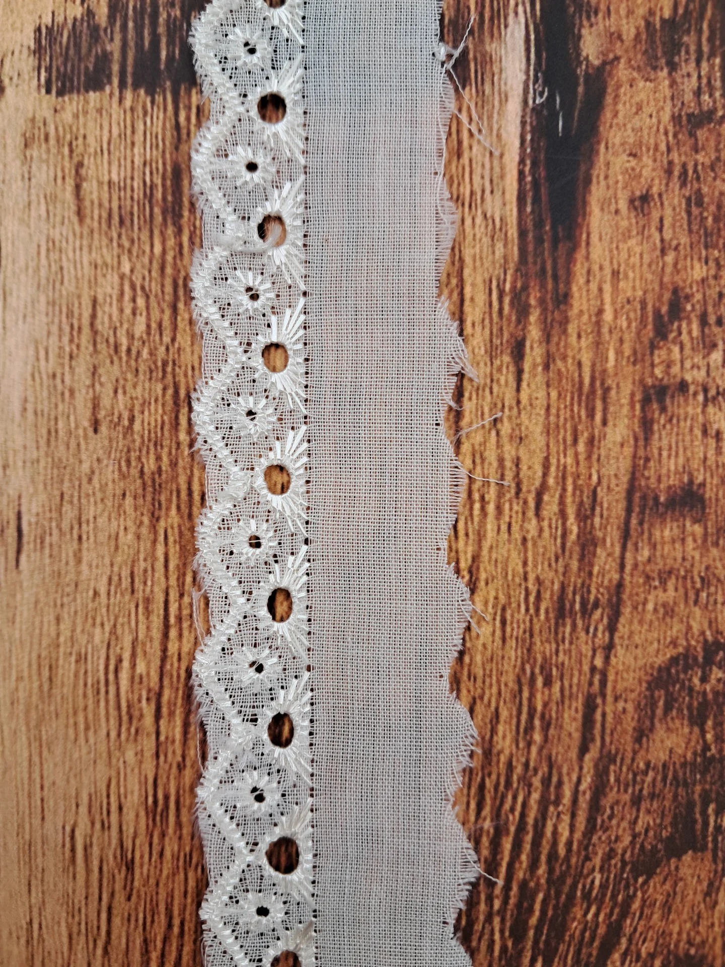 Lace Cambric Cream Edging