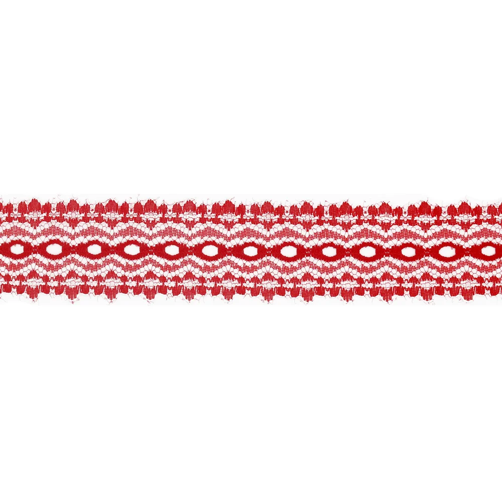 Lace Eyelet 30mm Red 60263