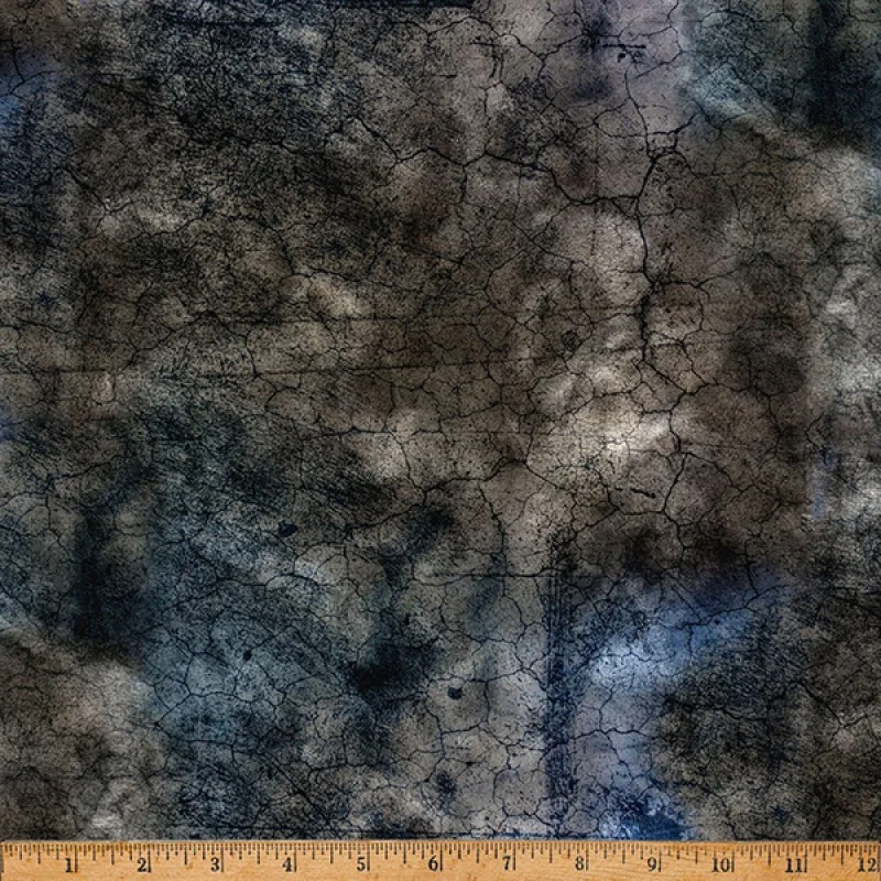 Marble 5644 Cracked Ground Charcoal