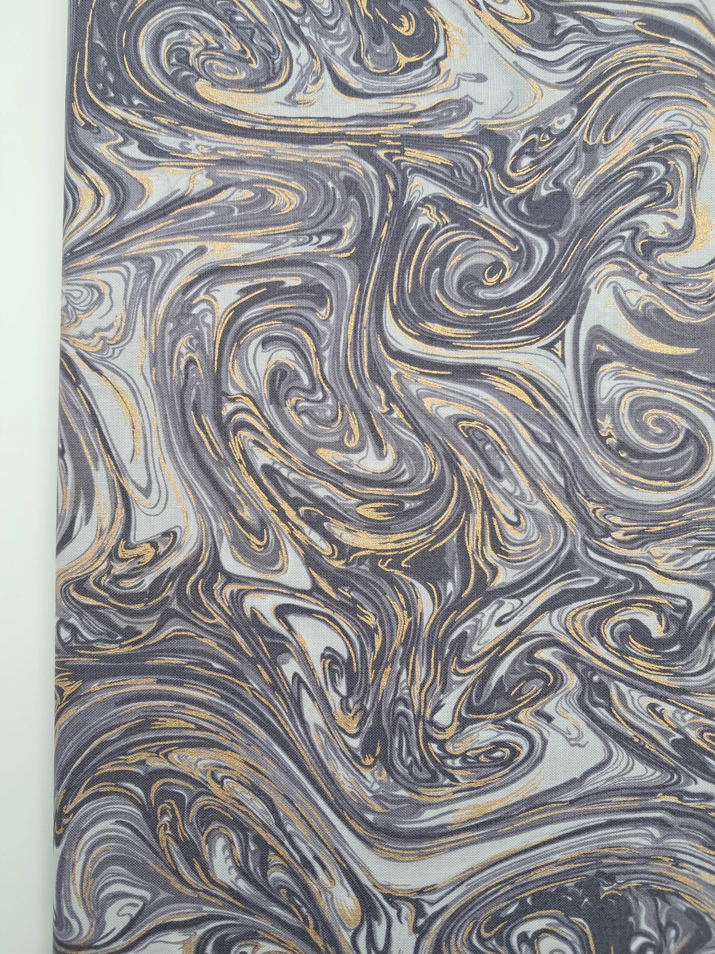 Marble Metallic Gold Greys