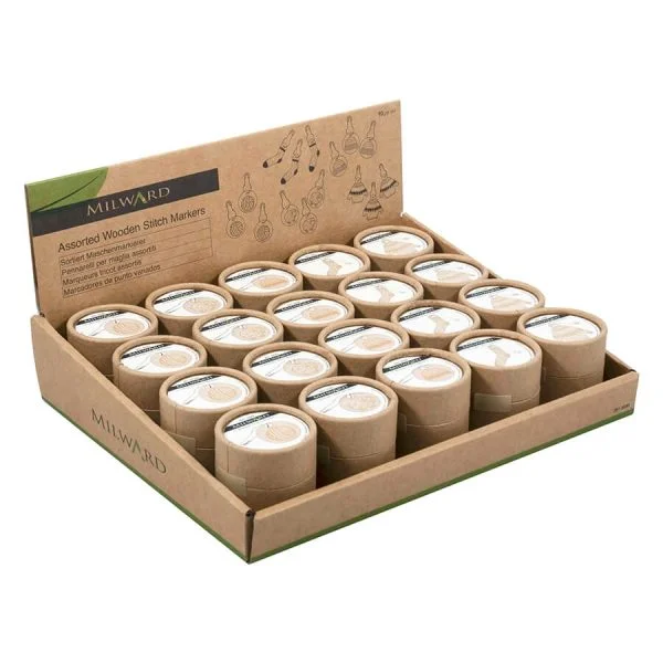 Milward Wooden Stitch Markers Per Pot