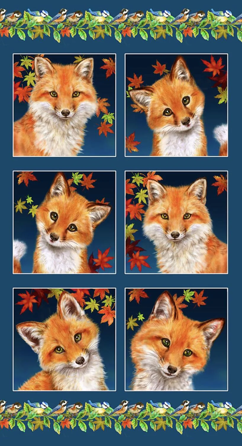 Patchwork Panel Auburn Fox