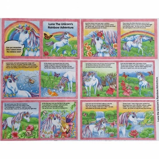 Patchwork Panel Book Unicorn Adventures