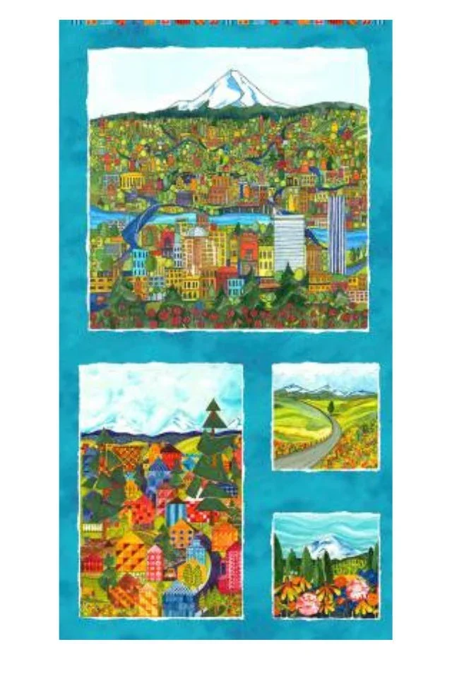 Patchwork Panel Kathy Deggendorfer Houses