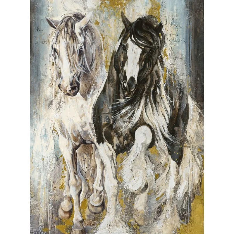 Patchwork Panel Pedigree Horse Sketch