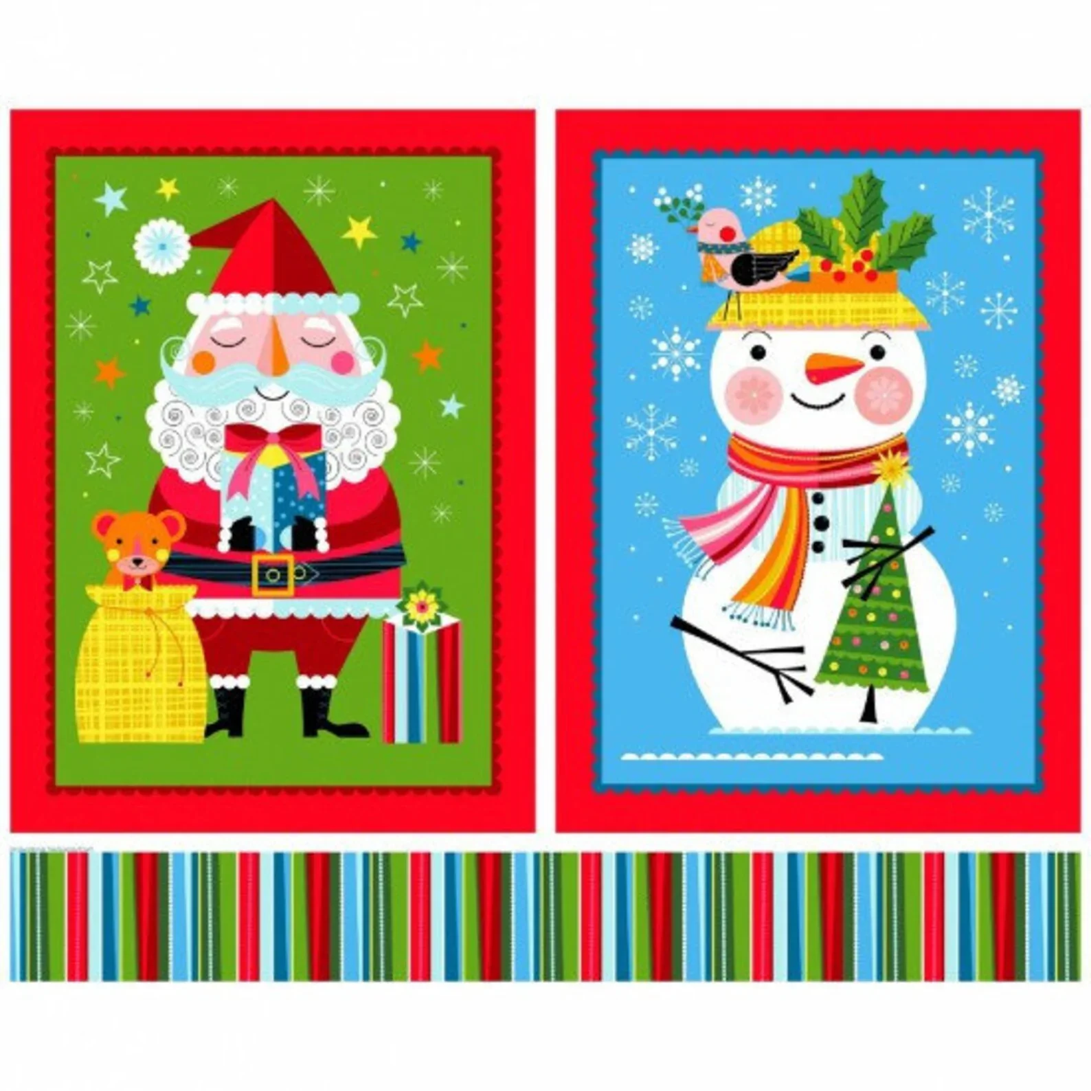 Patchwork Panel Santa Sack