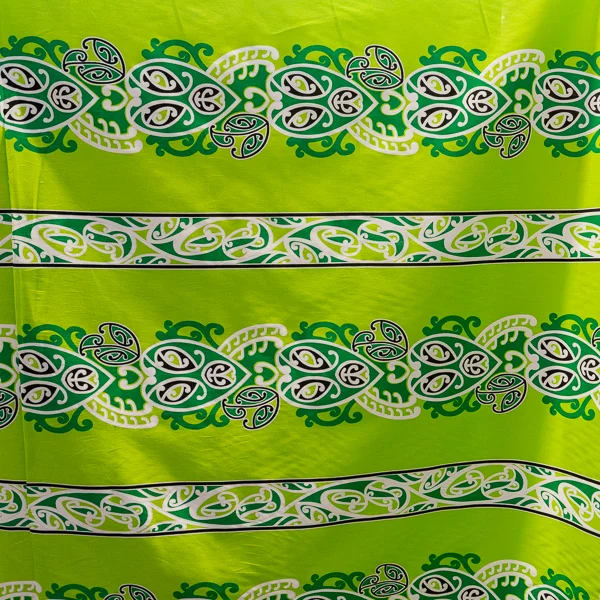 Printed Cotton Lime Pacifica