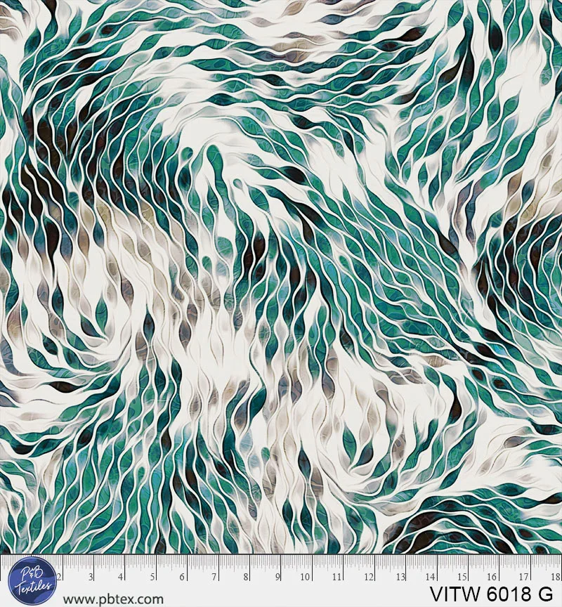 Quilt Backing Vitality Teal Mix