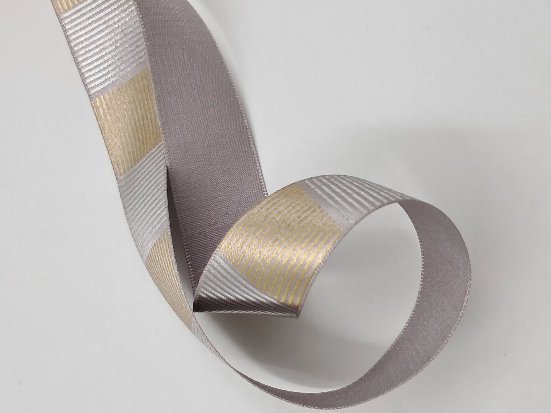 Ribbon 25mm Gold Silver 14686