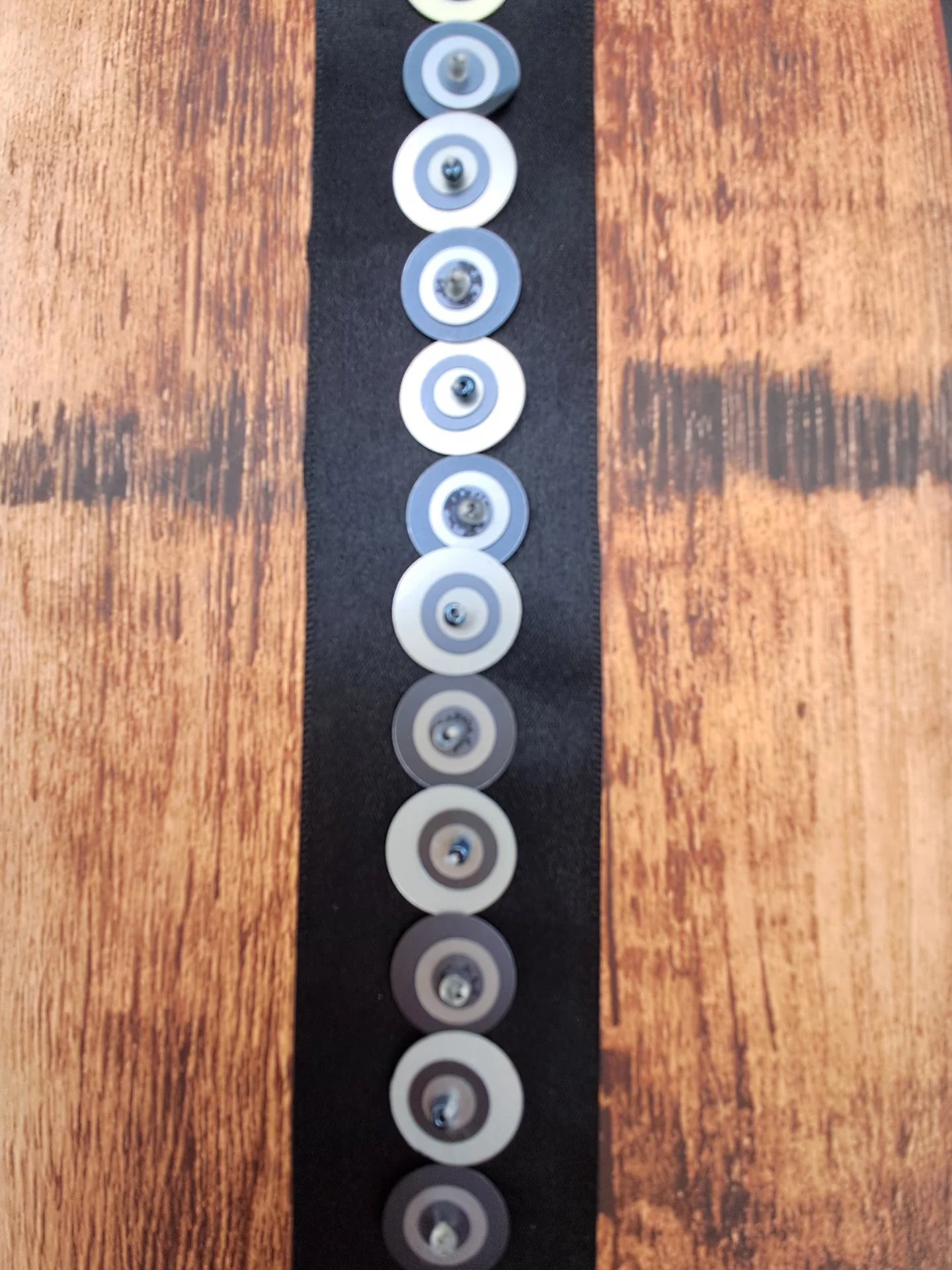 Ribbon Black 37mm Circle Sequins