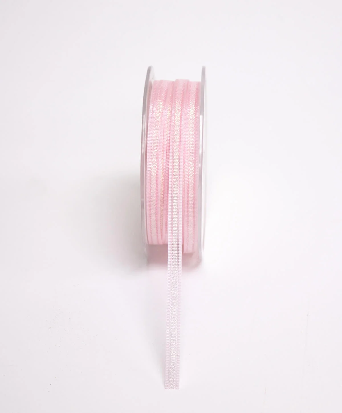 Ribbon Organza Baby Pink With Glitter 5mm