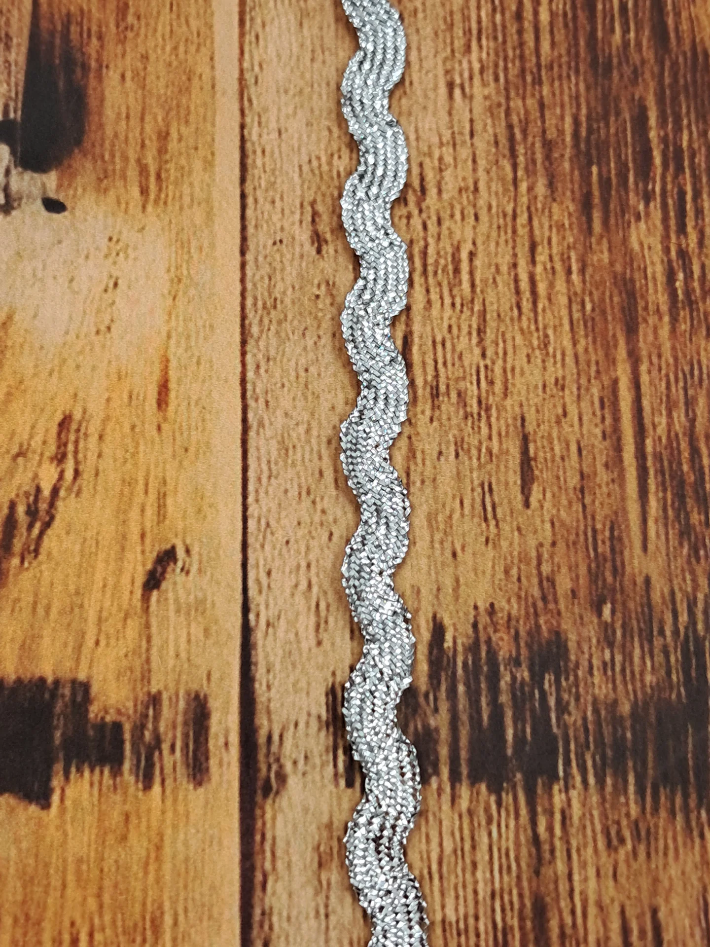 Ric Rac Metallic Silver 10mm SR