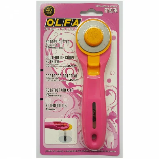 Rotary Cutter Olfa 45mm Pink