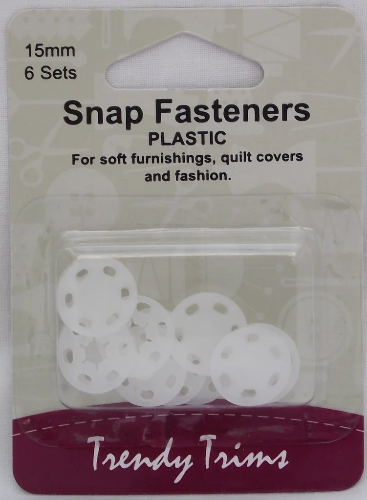 Snap Fasteners Plastic Round