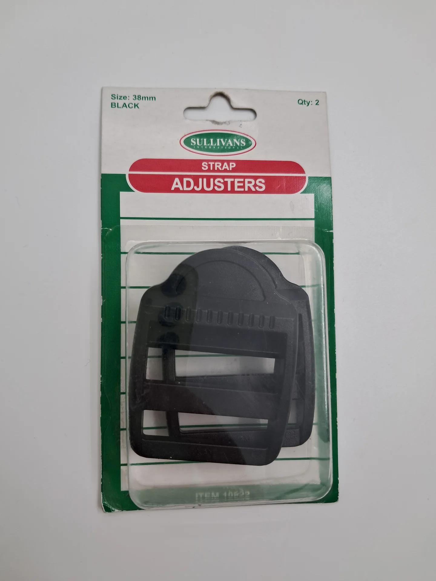 Strap Adjusters 38mm Black