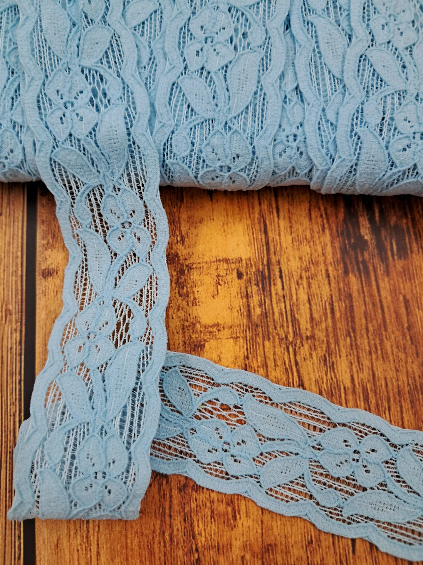 Stretch Lace 25mm Sky 60102