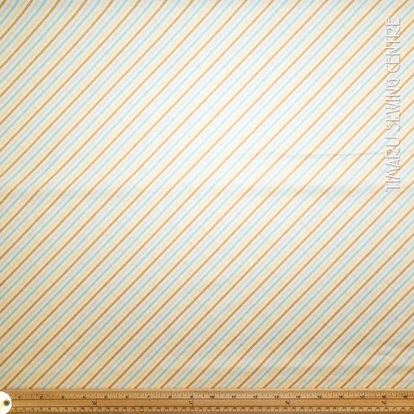 Stripes Diagonal White Grey Teal Tan