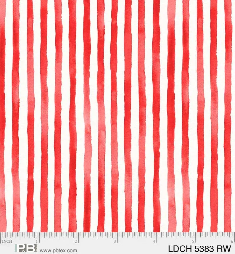 Stripes Little Darling Xmas 5383 Red White
