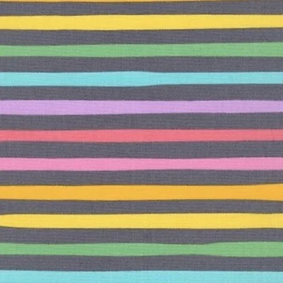 Stripes Magical Rainbow Grey Multi