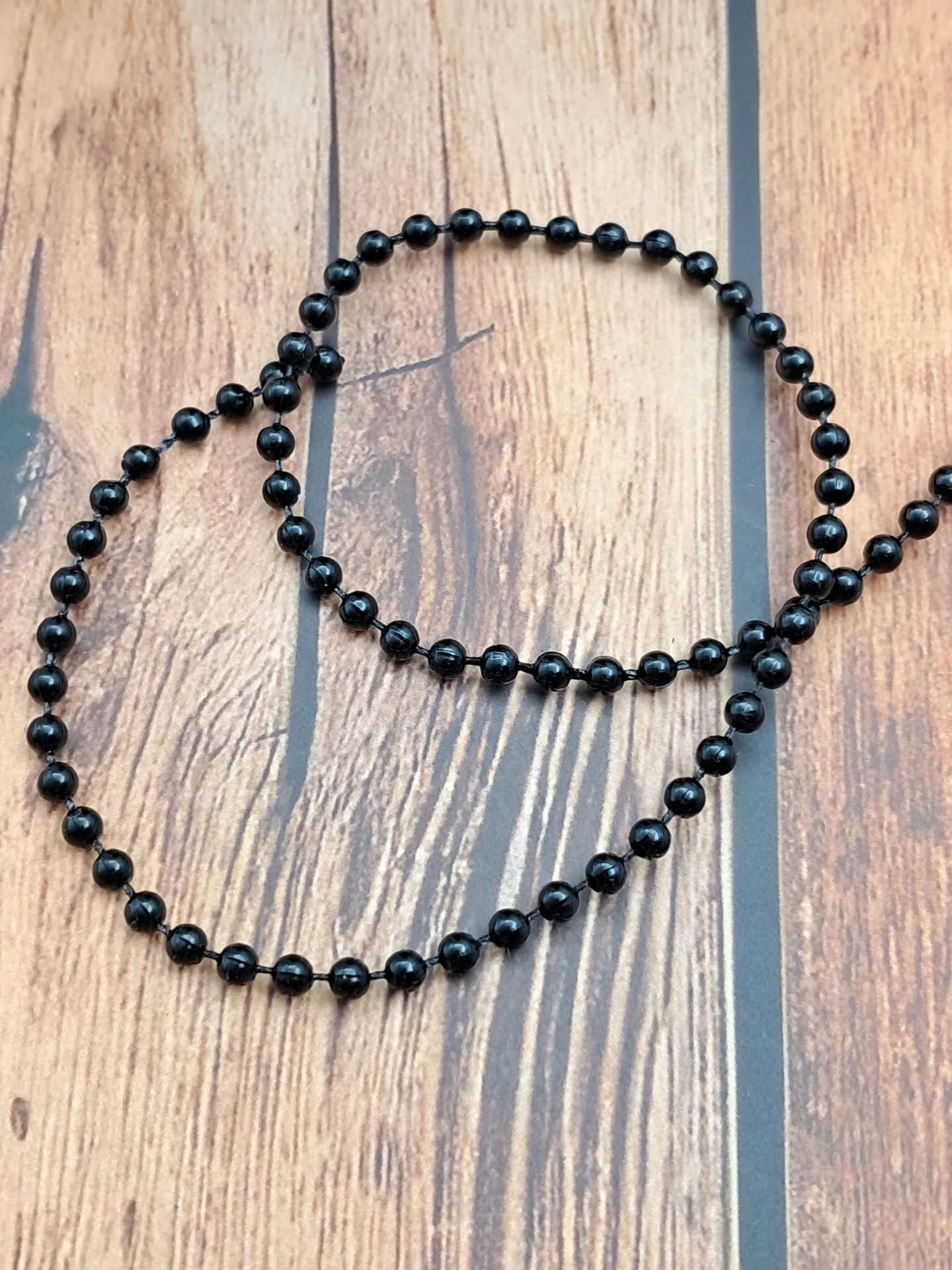Strung Pearls 3mm Black