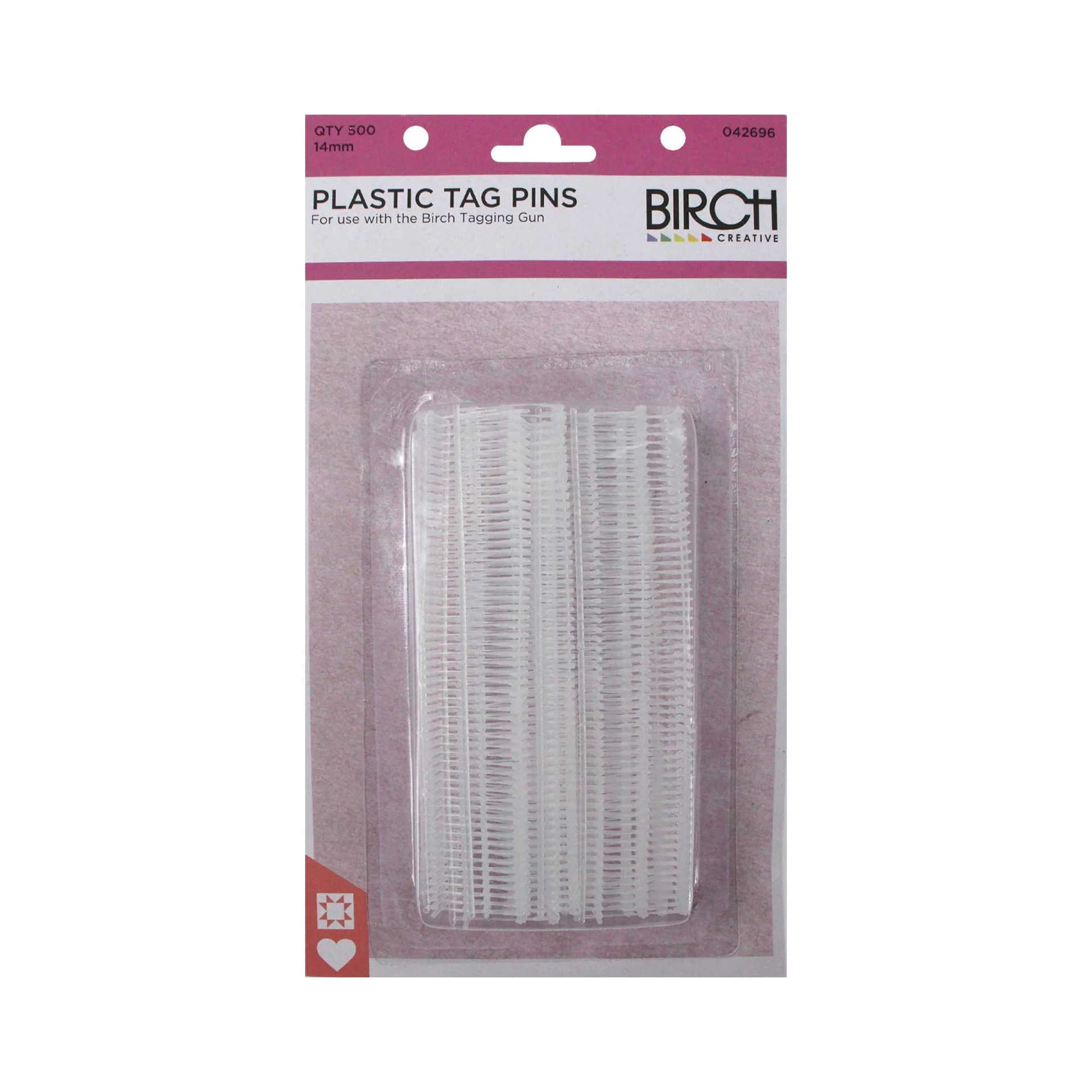 Tagging Pins 500pk White 14mm