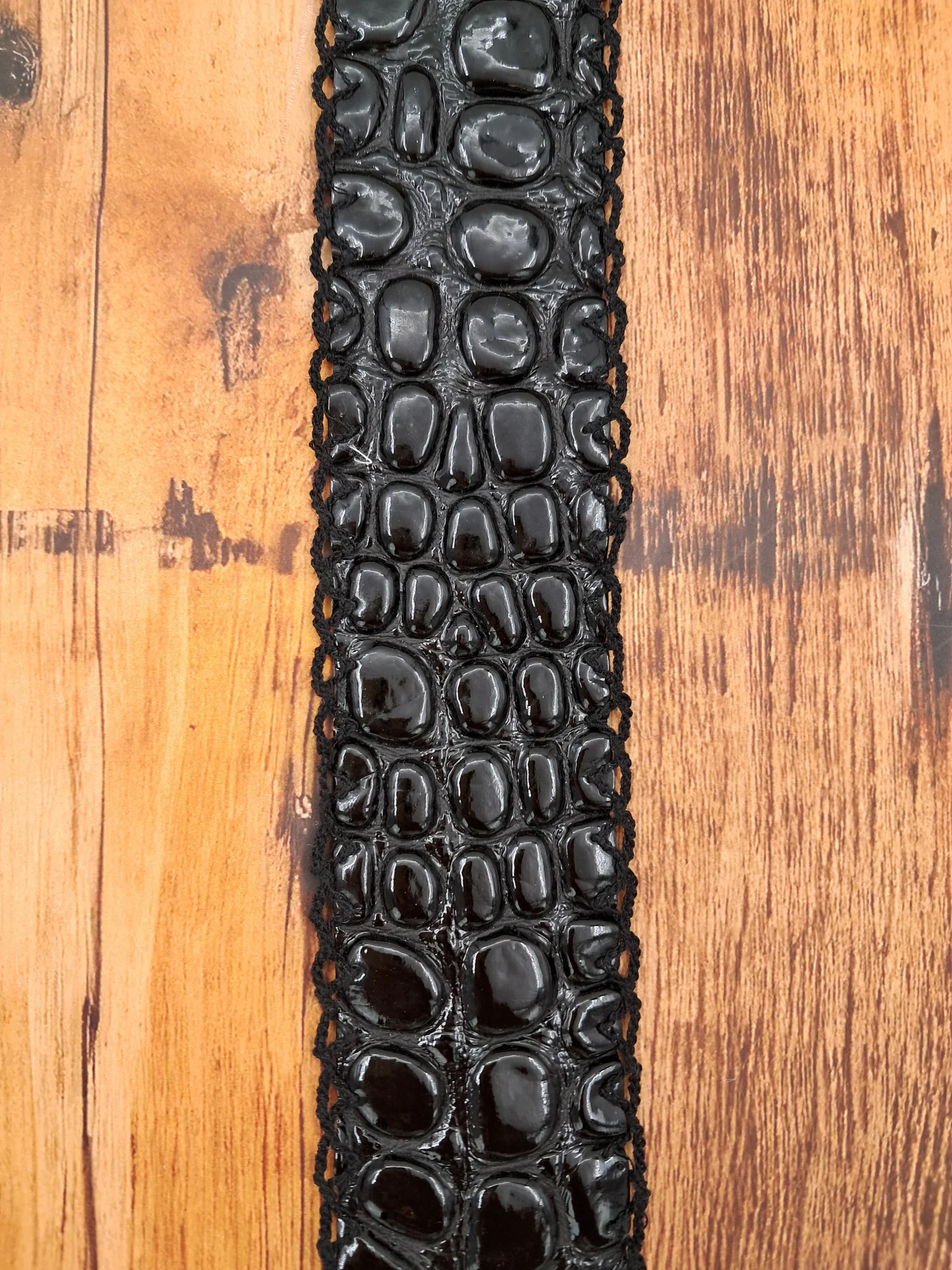 Trim Black Pebbles Crochet Edge