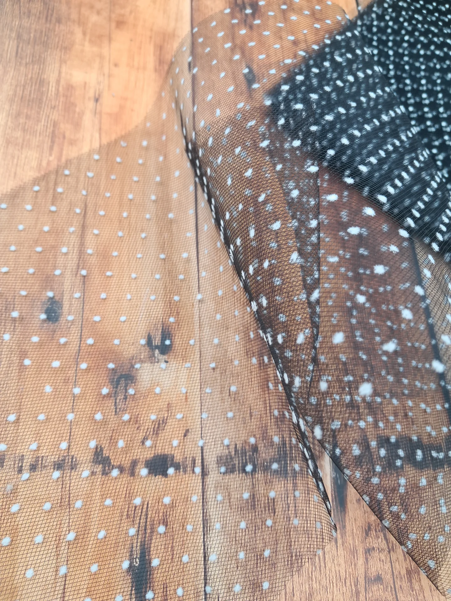 Trim Veiling Black White Spot 225mm