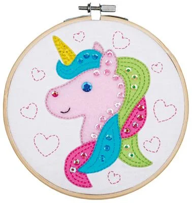 Vervaco Felt Kit 4 Kids Unicorn