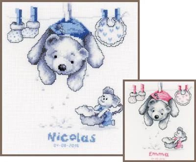 Vervaco Kit Baby Laundry Sampler