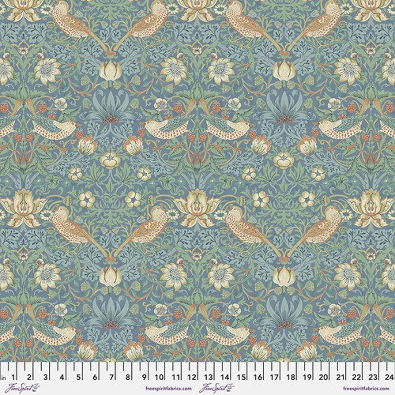 William Morris Strawberry Thief Marine