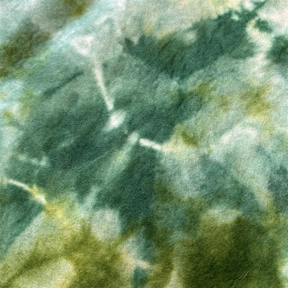 Winterwood Wool Felt Piece Hand Dyed Jungle