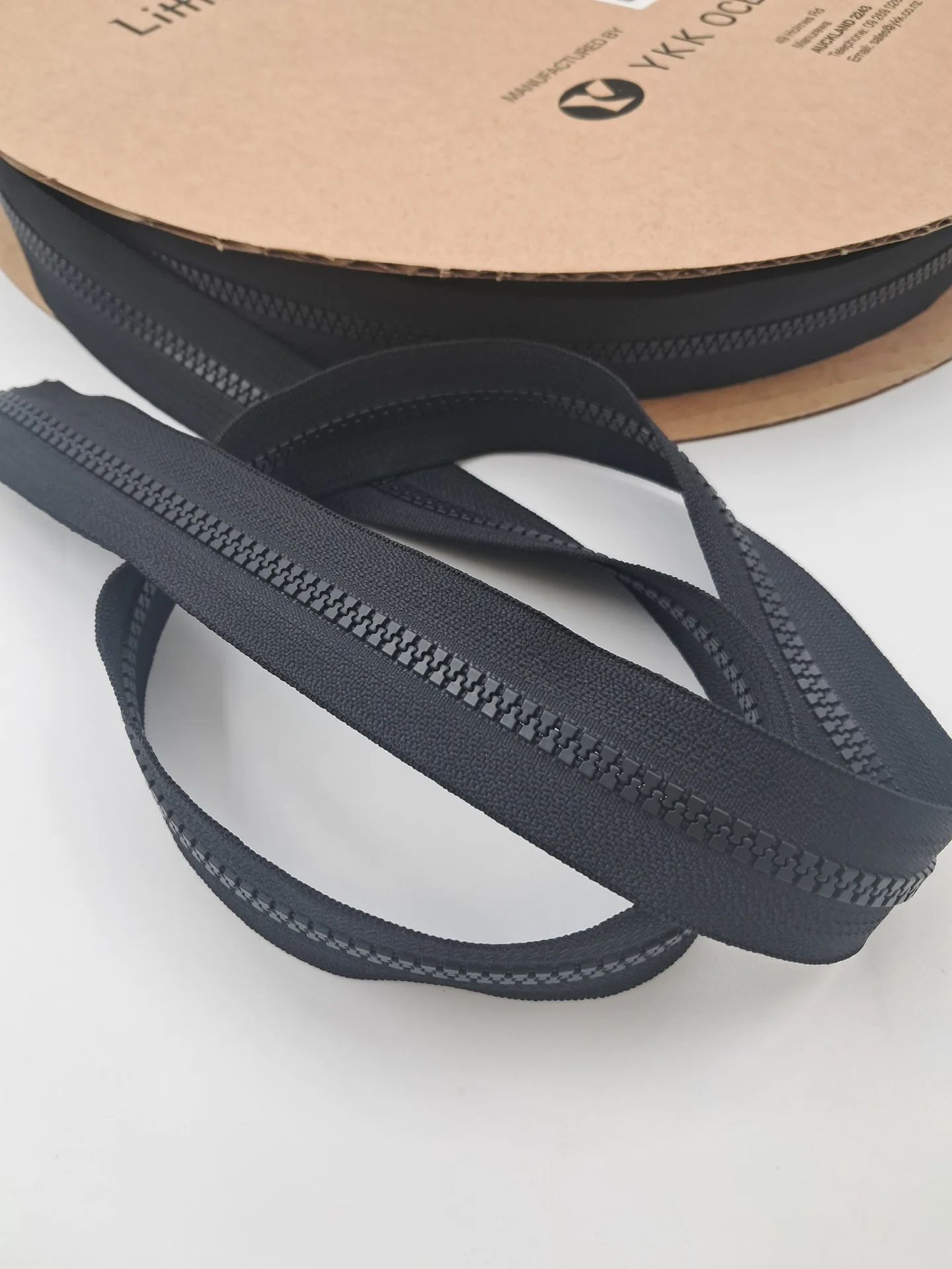 YKK Continuous Zipping 5 Vislon Black
