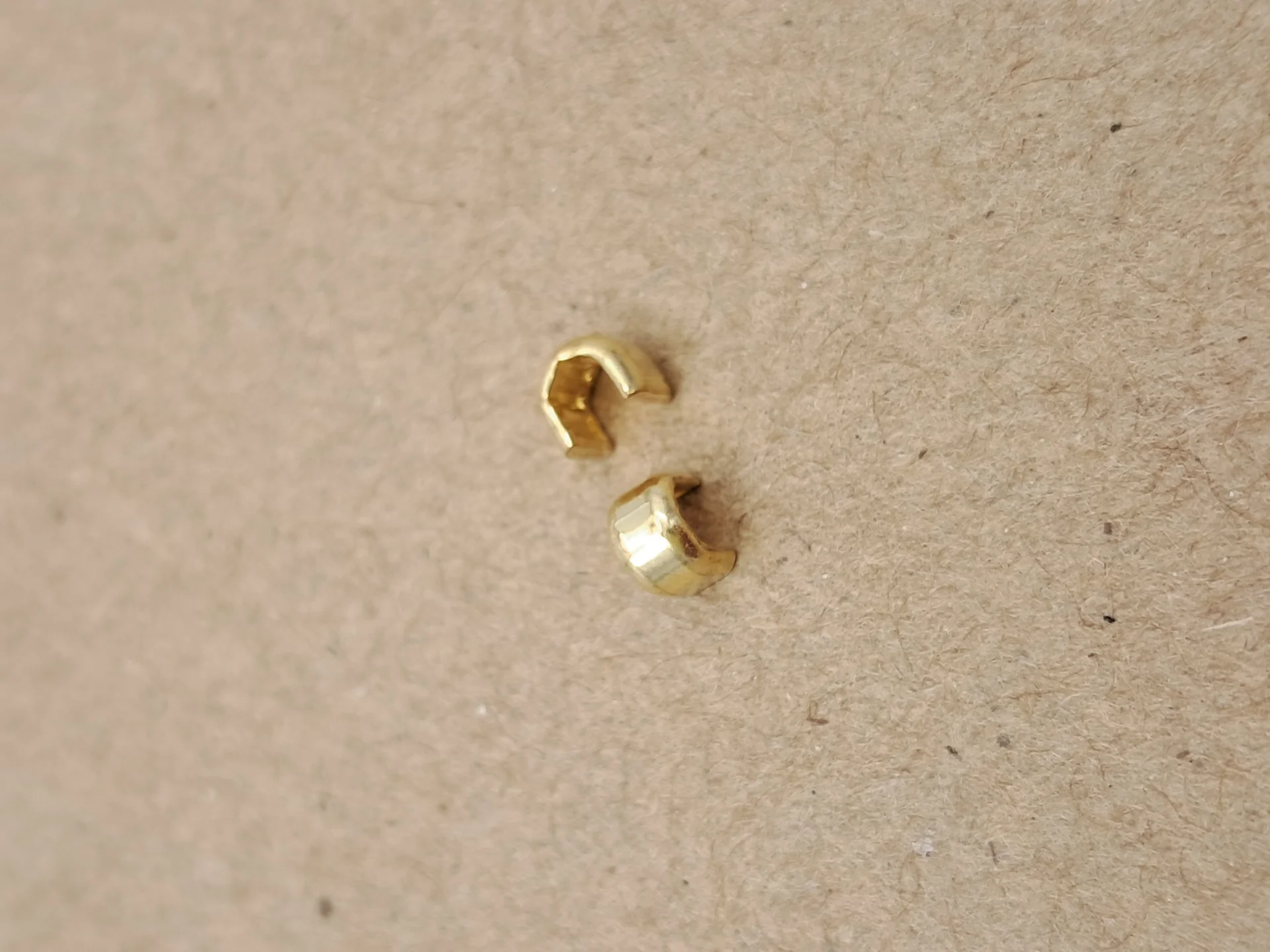 YKK Zip Top Stops Gold Per Pair