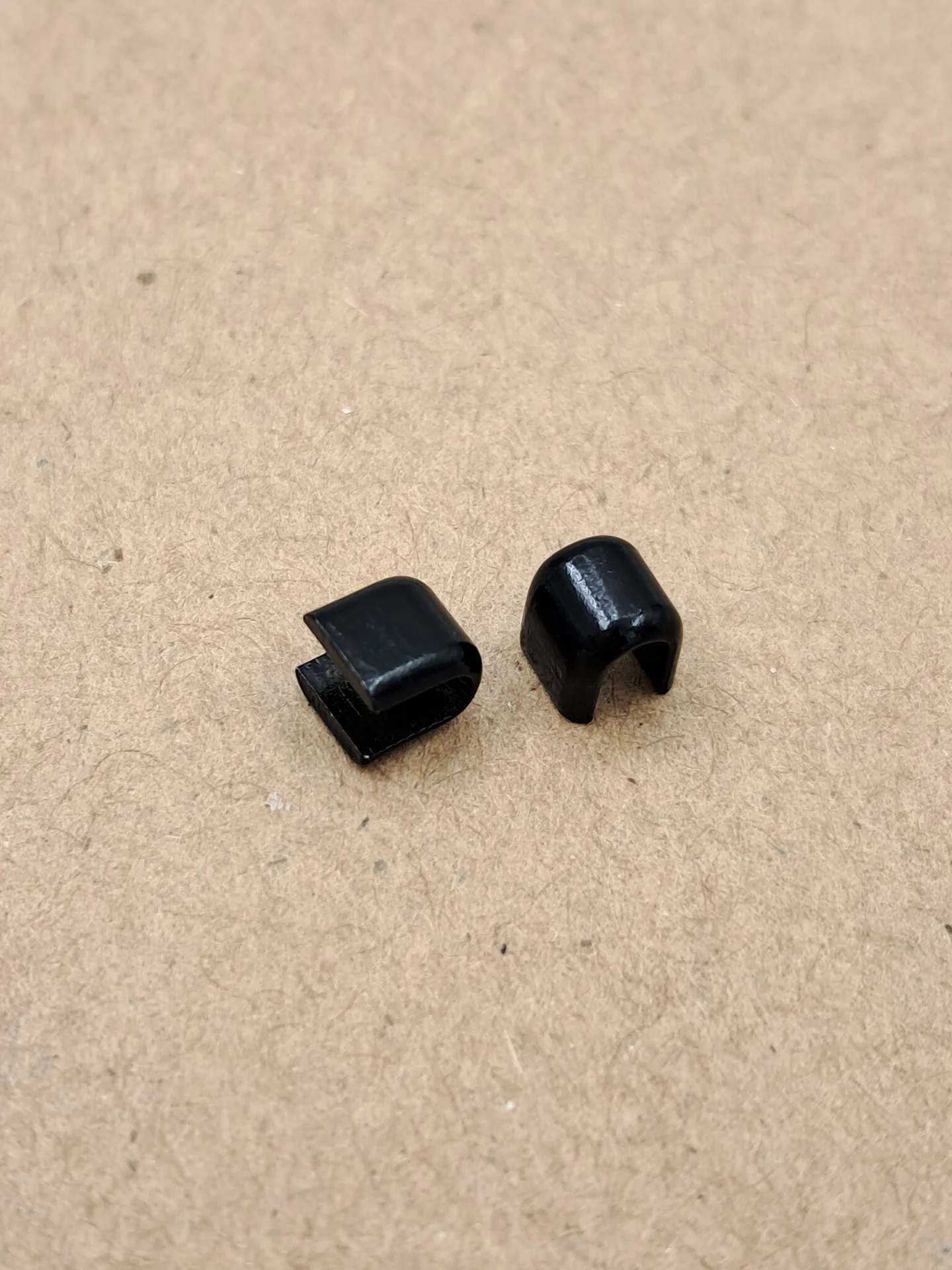 YKK Zip Top Stops Lge Black Per Pair