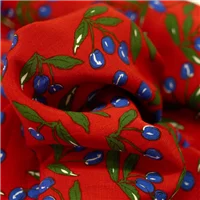 Fabric Messina Viscose Print Red