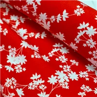 Fabric Pretty Poppy Red