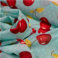 Fabric Staccato Cherry Print