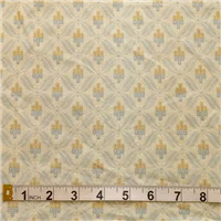 Fabric Cotton Duck Egg Ecru Pattern