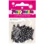 Beads 5mm Alphabet Cube Black White