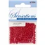 Beads Glass Seed 3.6mm Solid Red