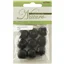 Bead Wood Round 18mm Black
