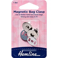 Magnetic Bag Clip Set Silver
