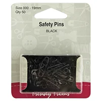 Safety Pins Black Per Packet